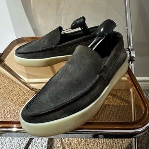 Marc Fisher Grey Suede Loafers